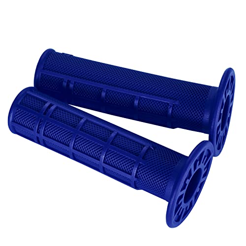 7/8'' ATV Grips Universal Handlebar Grips Soft Rubber Motorcycle Grip for ATV Polaris Thumb Throttle Kid Youth 4 Wheeler Quad 400ex - color: blue