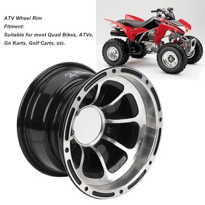 10 Inch ATV Aluminum Alloy Wheel Rim for Quad Bike Go Kart Golf Cart