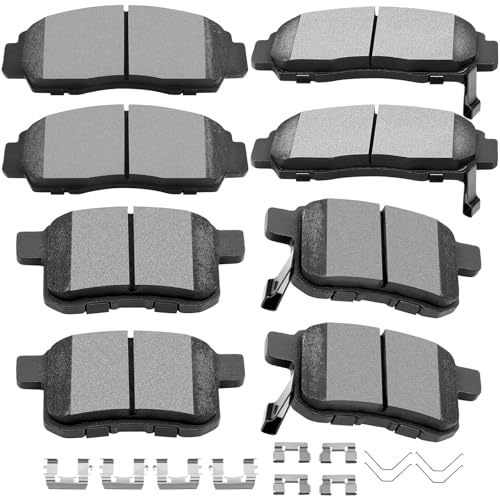 SCITOO D787 D1336 8pcs Front Rear Ceramic Brake Pad Sets - size: Front D787 + Rear D1336
