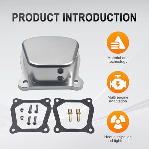 Billet Valve Cover Silver for Predator 212cc 196cc Non-Hemi Clone - color: Silver