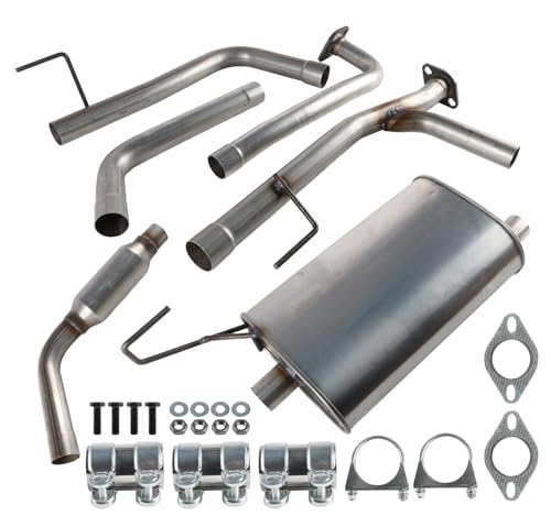 Exhaust Resonator Muffler Tail Pipe Exhaust Kit Compatible with Nissan Frontier 4.0L 2005-2019 Stainless Steel | Northeastern Exhaust | Free Gaskets and Clamps Included | Direct-Fit