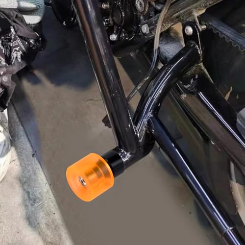 Crash Bar Slider Ends Frame Sliders Fit for Harley M12 Screw - color: #1 Orange