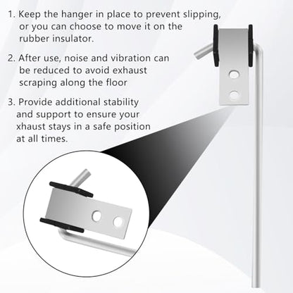 4 Pcs Heavy Duty Exhaust Hanger Rod