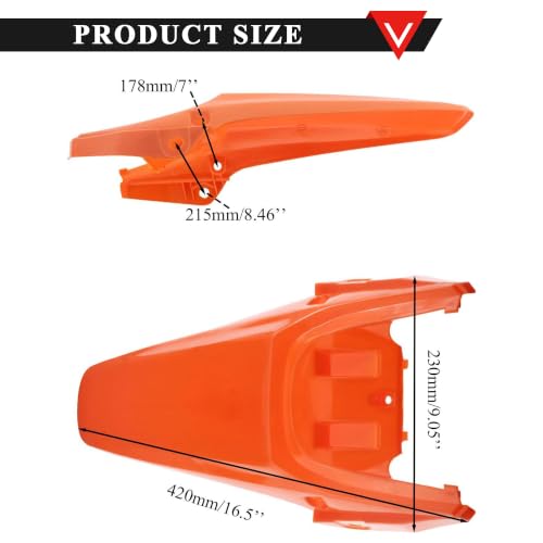 PRO BAT 7 PCs Plastic Fender Fairing Kit - color: Red&White Plastic Fender Kit