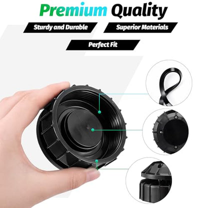 3 Pack Sprinkler Valve Cap and Cover Kit, Plastic Cap and Cover Assembly Kit Sprinkler Valve for 1" Anti Siphon Irrigation Valves