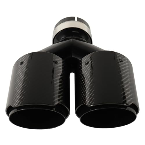 Carbon Fiber Dual Exhaust Tip 2.5 Inch Inlet 4 Inch Outlet Dual Exhaust Tip - size: 2.5 Inlet 4 Outlet