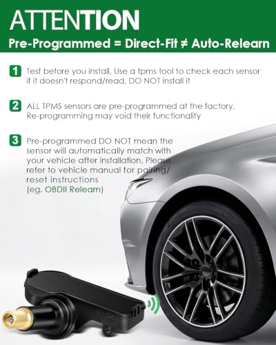 315MHZ Pre-Programmed TPMS Sensor for:-Jeep Wrangler 2008-2012
