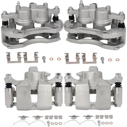 ECCPP Front & Rear Disc Brake Calipers Assembly w/Bracket Replace#18B4988 - size: Front & Rear[18B4988 18B4989 18B4644 18B4645 ]