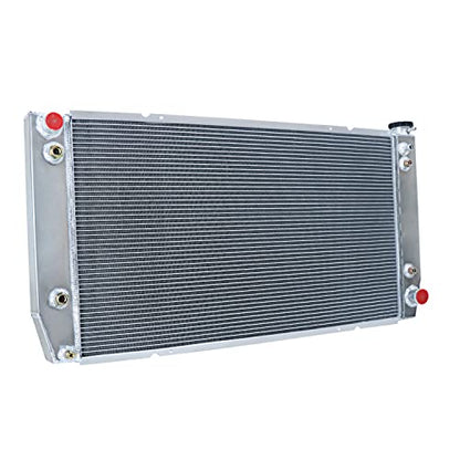 ALLOYWORKS 4 Row All Aluminum Radiator for 1994-2000 Chevy GMC C/K 2500 3500 C2500/K2500 C6500 C7500 Suburban Pickup 7.4L V8 1995 1996 1997 1998 1999