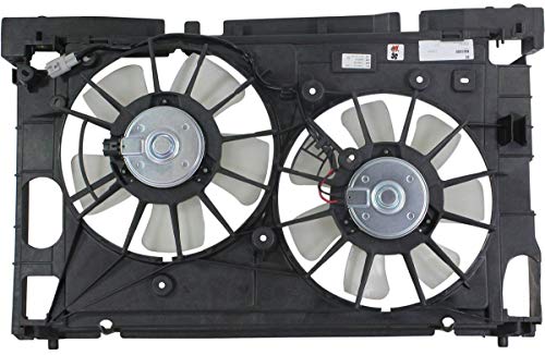 Sunbelt Dual Radiator And Condenser Fan Assembly Compatible with Lexus, Toyota CT200h, Prius, Prius Plug-In, Prius V 2010-2017 1.8L TO3115159 OE# 1671137040-PFM