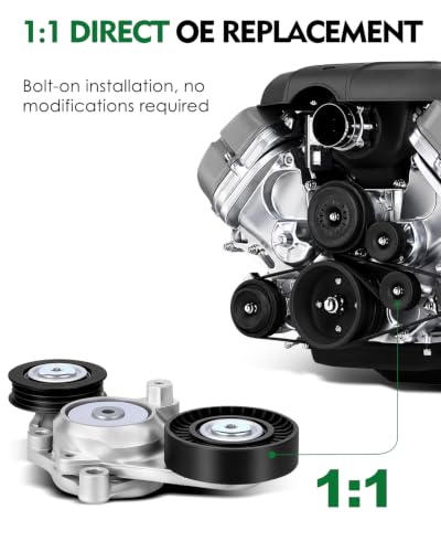 Belt Tensioner Assembly with 2 Pulley for:-Toyota Camry 2010 2011 - size: 39095