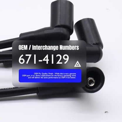ST-4129 7mm Ignition Spark Plug Wire Set Compatible with Jetta L4 - style: 06A-905-430-AK