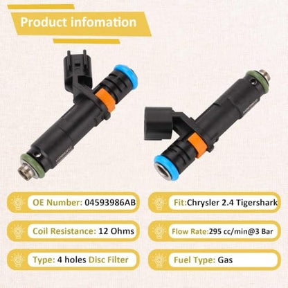 2014-2023 Cherokee Renegade & Dart 2.4 Fuel Injectors