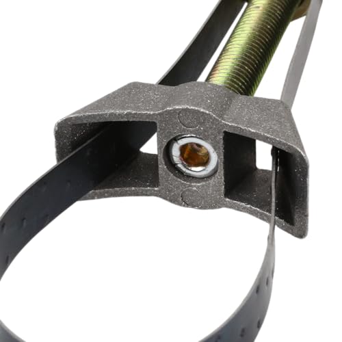 Oil Filter Strap Wrench Removal Tool – Auto Car Adjustable Oil Filter Remover Strap 60–120mm Diameter with Heavy Duty Cap Spanner Wrench, Tool for Truck, Car, fit for Honda Yamaha Suzuki, 1pc