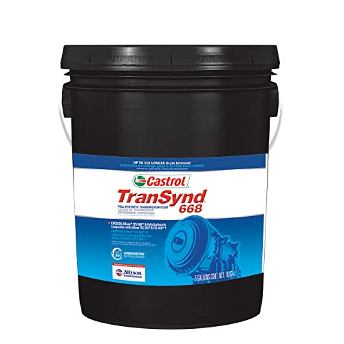 Castrol TranSynd 668 Full-Synthetic Auto Transmission Fluid, 5 Gallon Pail