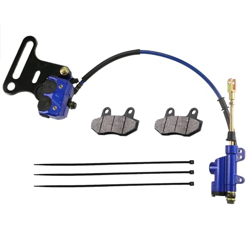 PRO BAT 12mm/0.47" Rear Hydraulic Disc Brake Assembly Kit - color: Blue, size: 12mm