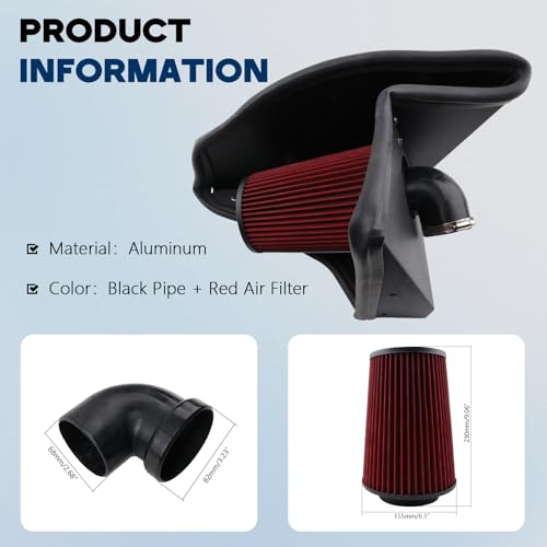 Cold Air Intake Compatible With Audi A4 A5 2.0t 2013-2016 - size: Audi A4 A5 2.0t