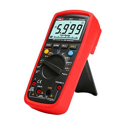 UNI-T True RMS Digital Multimeter UT139E Auto/Manual Range 6000 Counts NCV LPF/LoZ ACV Analog Bar Bandwidth Measures AC DC Voltage AC DC Current Resistance Capacitance Frequency Temperature Duty Cycle - size: UT139E