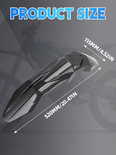 Front Fender for Talaria Sting MX3 MX4 MX5-Carbon Fiber Pattern - color: Carbon Fiber Pattern-3