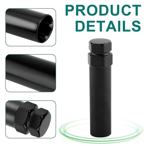 7 Spline Lug Nut Socket,Wheel Lock Key Removal Tool,Replacement for Aftermarket 7Spline Lug Nuts for 19 mm (3/4 Inch) & 21 mm (13/16 Inch) Hex Socket Wrench (7 Spline) - size: 7 Spline