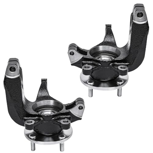Detroit Axle - Front Steering Knuckles & Wheel Hub Bearing Struts w/Coil - size: 6AQU47692/ strut shock sway kit