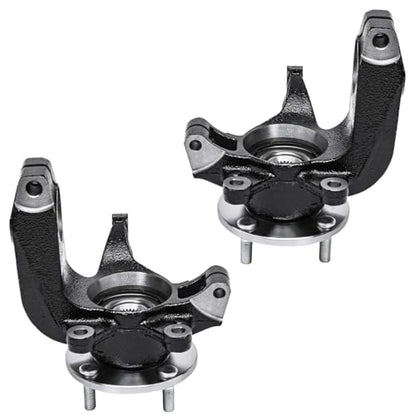 Detroit Axle - Front Steering Knuckles & Wheel Hub Bearing Struts w/Coil - size: 6AQU47692/ strut shock sway kit