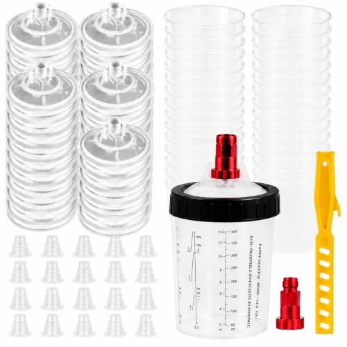 400ML Disposable Paint Spray Gun Cup for LVLP & HVLP Paint Guns - size: 400ml Paint Cup