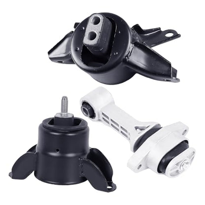 3PCS Engine Motor Mount Set Compatible with Elantra Forte Rio Accent - size: Elantra 2011-2016 Manual