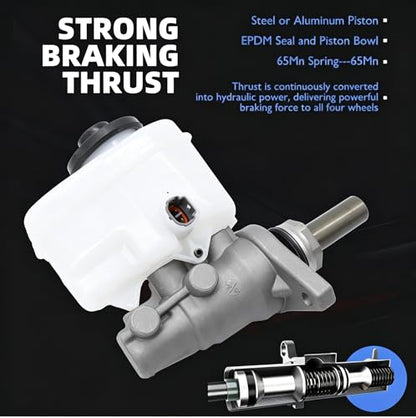 HiSport 4702804030 Brake Master Cylinder with Reservoir and Sensor - size: OE# 4702804030