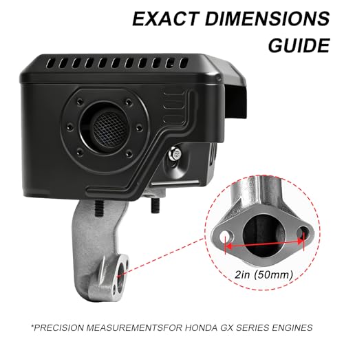 Parts Camp GX240 Muffler Exhaust Assembly Fits for Honda GX240 GX270 8HP 9HP Engine Motor Harbor Freight Predator 301cc engine - size: GX240/GX270