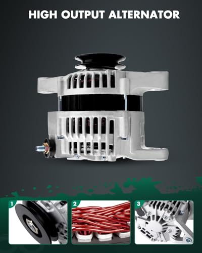 SCITOO 70A New Alternator Fits for Nissan for Frontier 98 99 00 01 02 03 04 - size: Small, style: 113197 Alternator