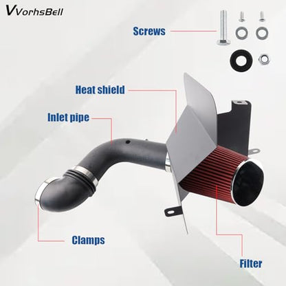 Cold Air Intake Kit for 2003-2007 Dodge Ram 2500 3500 5.9L L6 - size: 5.9L L6 Diesel Engine