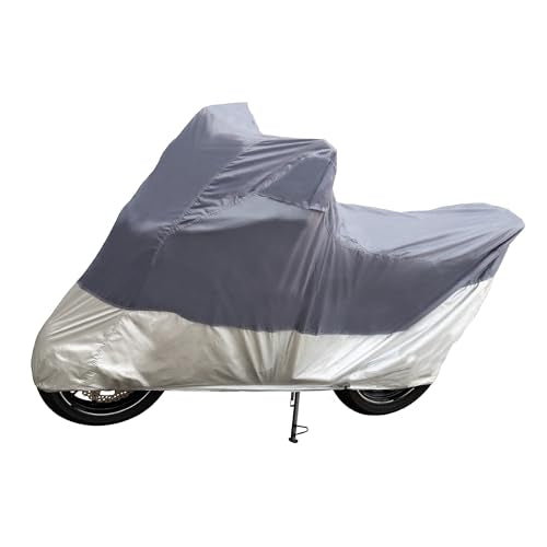 Motor Trend Motorcycle Cover Waterproof Outdoor, Heavy Duty Motorcycle Cover for Harley Davidson Cruiser Adventure Sportbikes Scooter Moped, Winter Storage UV Rain Dirt Heat Snow - 72L x 35W x 47H