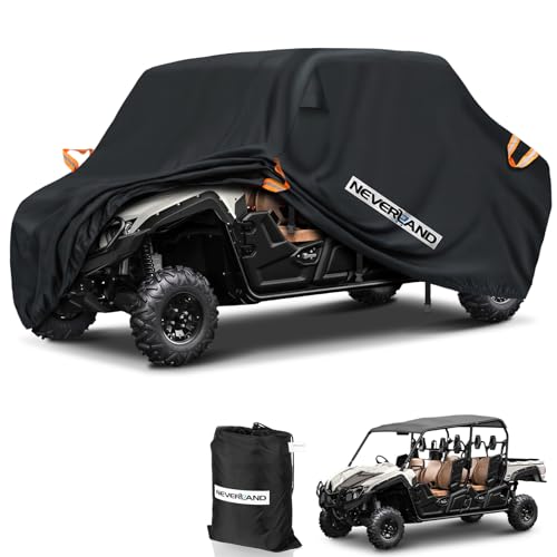 NEVERLAND UTV Cover Heavy Duty Waterproof 4-6 Seater All-Weather Protection - size: up to 169"L