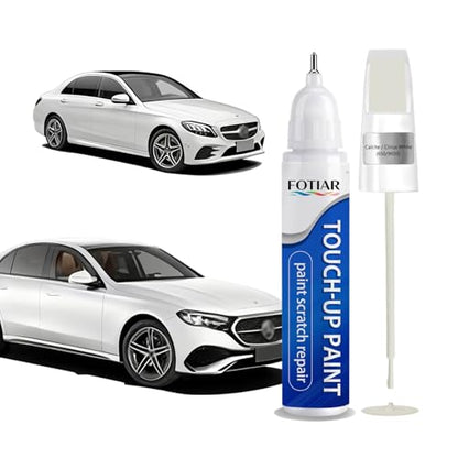 Touch Up Paint for Mercedes-Benz Calcite/Cirrus White 650 Paint Code - color: 650 Calcite/Cirrus White