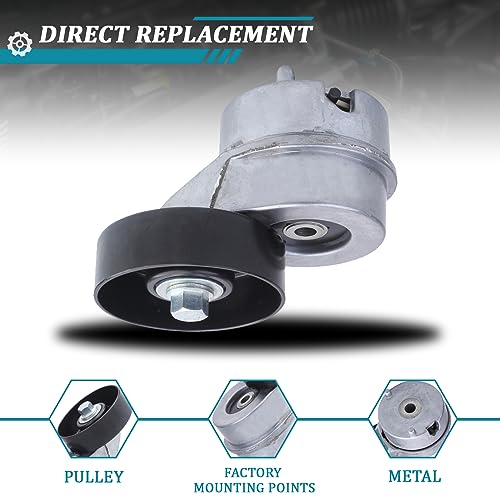IRONTEK 419-211 Belt Tensioner Assembly with Pulley Compatible for Ford E-150 E-150 Club Wagon E-150 Econoline E-150 Econoline Club Wagon E-250#38138 89260 305260 49232 - size: 89260