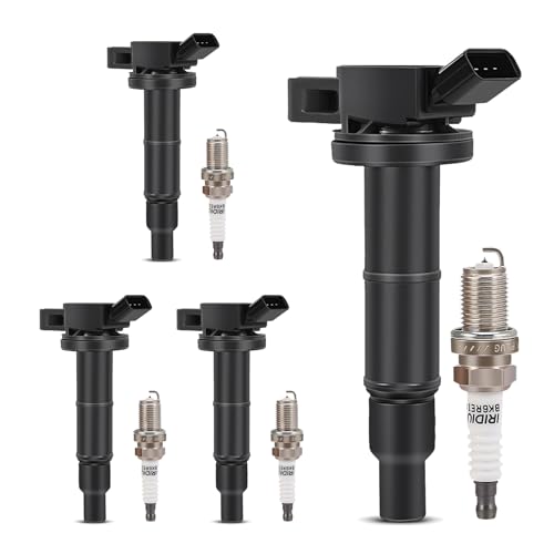 Ignition Coil Pack UF333 & Spark Plug Kit for 2002-2010 Toyota Camry 2.4L