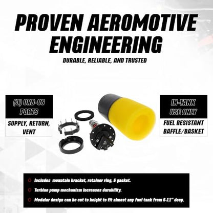 Aeromotive Phantom 200 In-Tank Fuel Pump System - 200 LPH Electric - 18689