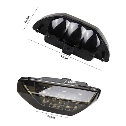 Smoked ATV LED Tail Lights Assembly UTV Brake Taillights Compatible with Honda Recon TRX250 300 450 400 700