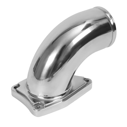 Turbo Air Intake Elbow Pipe Compatible with 03-07 F-250 F-350 F-450 - color: Silvery
