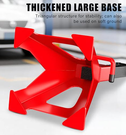 3 Ton (6000 lbs) Jack Stands, Heavy Duty Steel Car Jack Stands with Self-Locking Ratchet, Wide Base, Adjustable Height 11-1/2" to 16-3/4", for Sedans SUVs Light Trucks & Garage Repair, 1 Pair