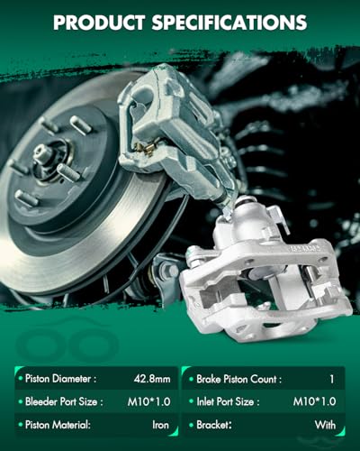 SCITOO 1PC Rear Left Brake Caliper Assembly For Ford,For Lincoln - size: Rear Driver[18B5213]