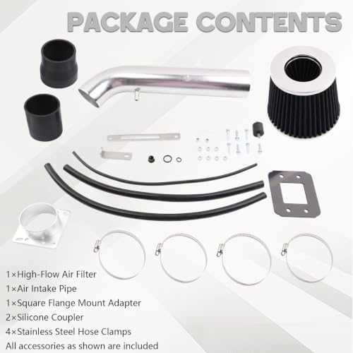 Cold Air Intake for 1995-1999 Toyota Tacoma 4Runner 2.7L L4 - size: 1995-1999 Toyota Tacoma 4Runner 2.7L L4