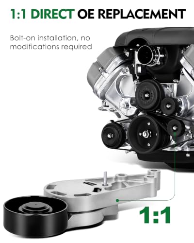 Belt Tensioner Assembly with Pulley for:-Audi A4 2002-2008 - size: 38207
