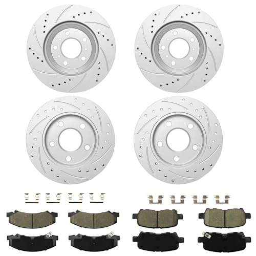 Betthand Brakes and Rotors Fit for 11-13 Chevy Impala, 14-16 Impala Limited - size: 580403*2+581033*2+D1159-8269+D999-7900