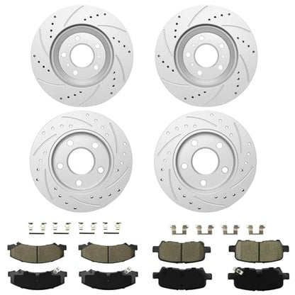 Betthand Brakes and Rotors Fit for 11-13 Chevy Impala, 14-16 Impala Limited - size: 580403*2+581033*2+D1159-8269+D999-7900
