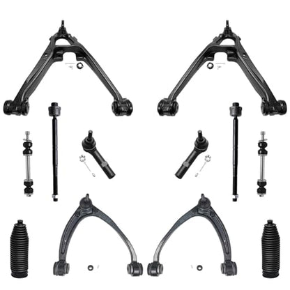 Detroit Axle - 14pc Front Suspension Kit 2007-2013 Chevy Silverado 1500 - size: 14CQS2501353/ Big strut kit