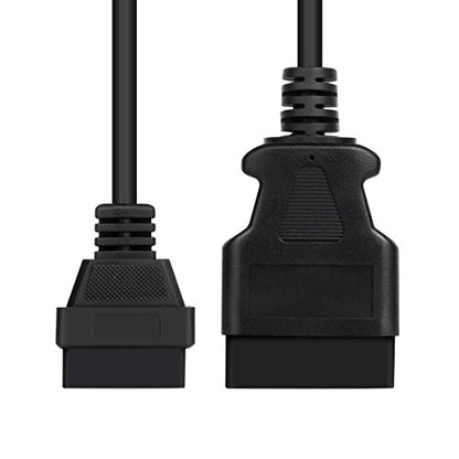 FOXWELL OBD2 OBD II 16Pin Male to Female Diagnostic Extension Convert Cable Adapter 1m/ 39inch