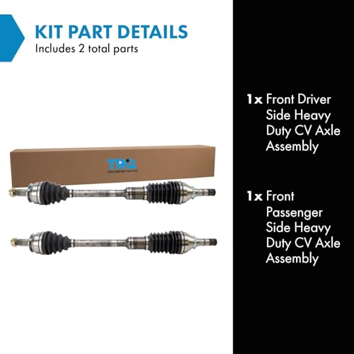 TRQ Front Driver and Passenger Side Severe Duty CV Axle Assembly Set - style: CSA34112