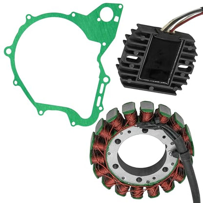 Caltric Stator and Regulator Rectifier with Gasket Compatible With Yamaha V-Star 650 Custom Xvs650 2001-2003